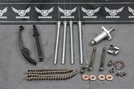 2000 YAMAHA TTR125L OEM CAM CHAIN CAMSHAFT TENSIONER GUIDES TOPEND HARDWARE DOWS - hggarage