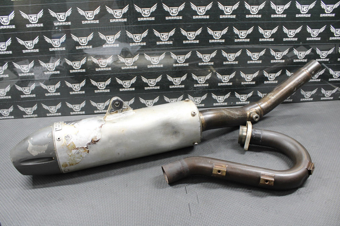 2009 YAMAHA YZ450F DR. D MUFFLER EXHAUST SILENCER SLIP ON PIPE HEADER SYSTEM - hggarage