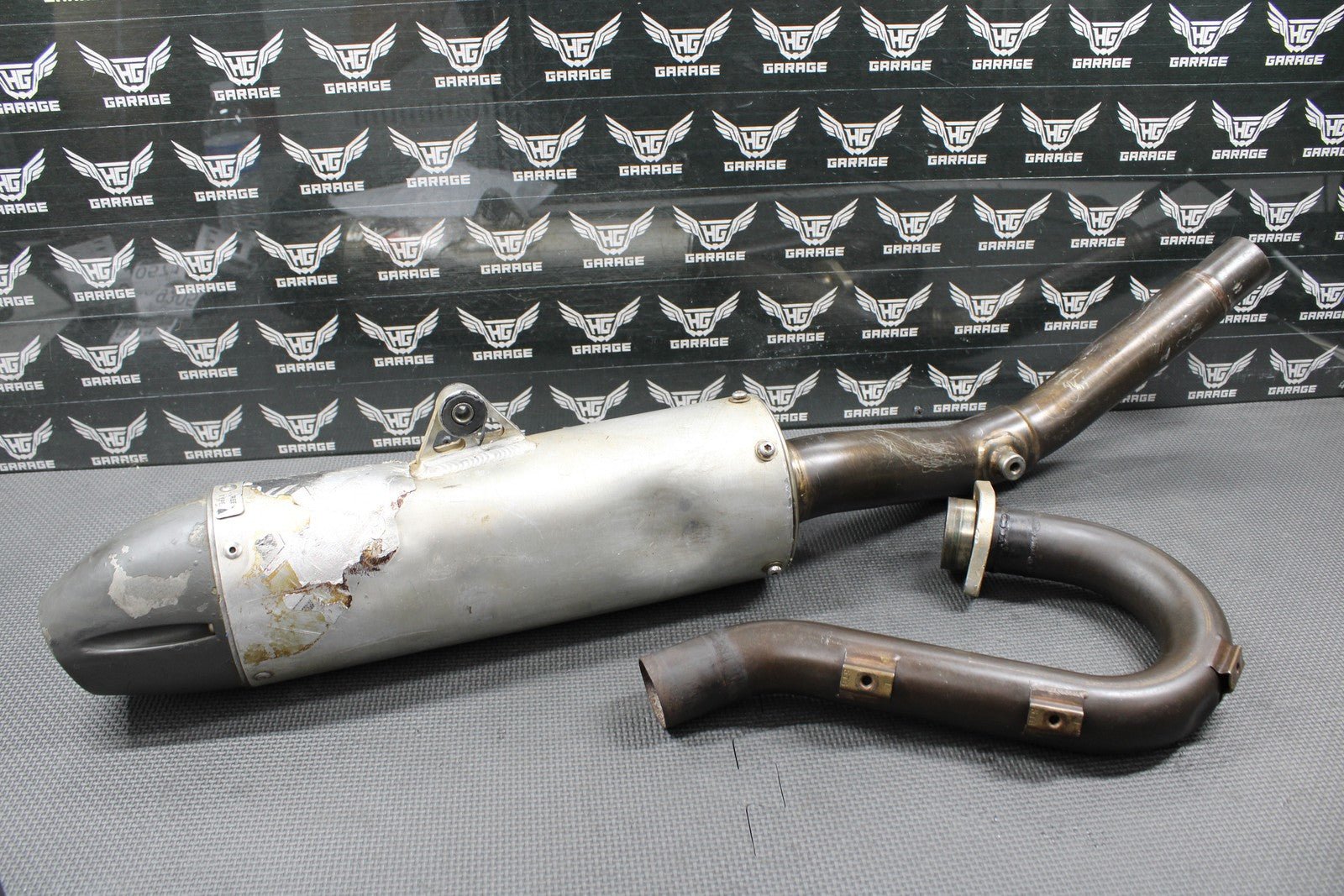 2009 YAMAHA YZ450F DR. D MUFFLER EXHAUST SILENCER SLIP ON PIPE HEADER SYSTEM - hggarage