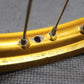 2001 YAMAHA 93 - 01 YZ80 90 - 01 RM80 17" GOLD EXCEL FRONT WHEEL RIM W/ TALON HUB - hggarage