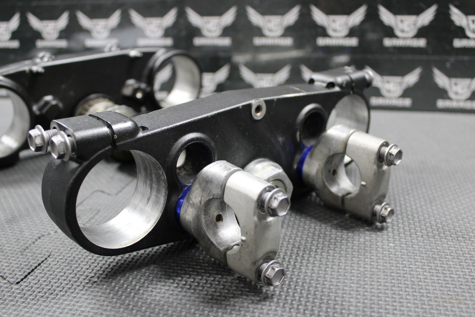 2020 YAMAHA 18 - 21 YZ250FX OEM FRONT FORKS LOWER UPPER TRIPLE TREE STEM BAR CLAMP - hggarage