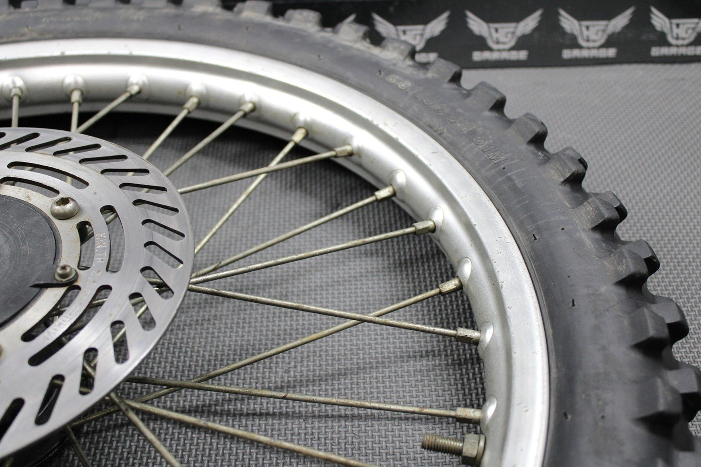 1988 HONDA CR125R CR250R CR500R OEM 21" FRONT WHEEL RIM HUB TIRE 446A5 - KS6 - 830 - hggarage