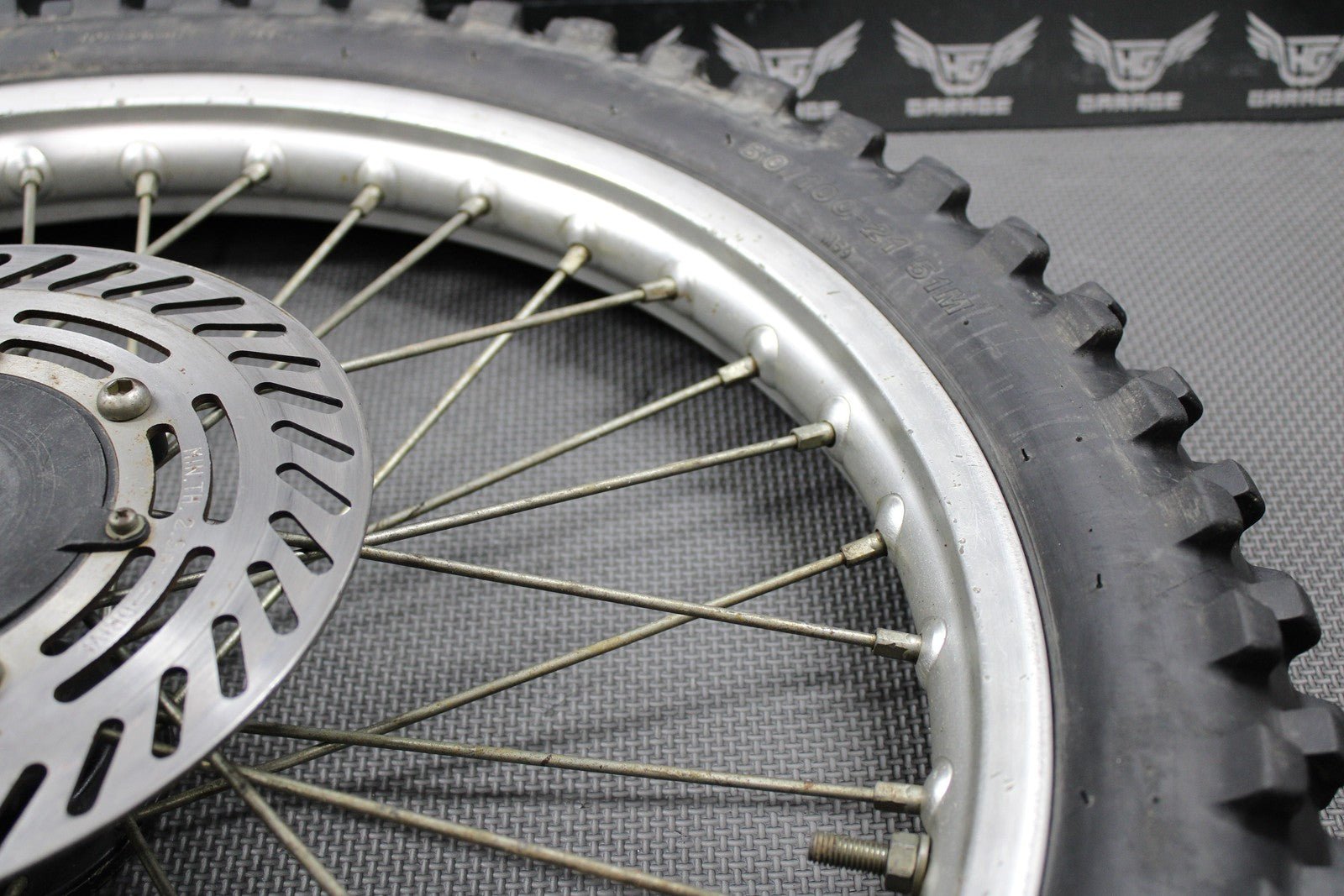 1988 HONDA CR125R CR250R CR500R OEM 21" FRONT WHEEL RIM HUB TIRE 446A5 - KS6 - 830 - hggarage