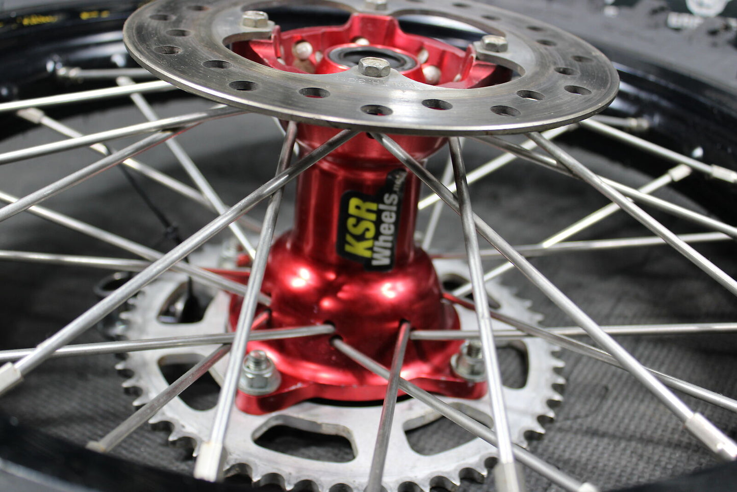 2009 HONDA CRF150RB BIG WHEEL 16" EXCEL REAR BACK WHEEL RIM KITE BILLET HUB