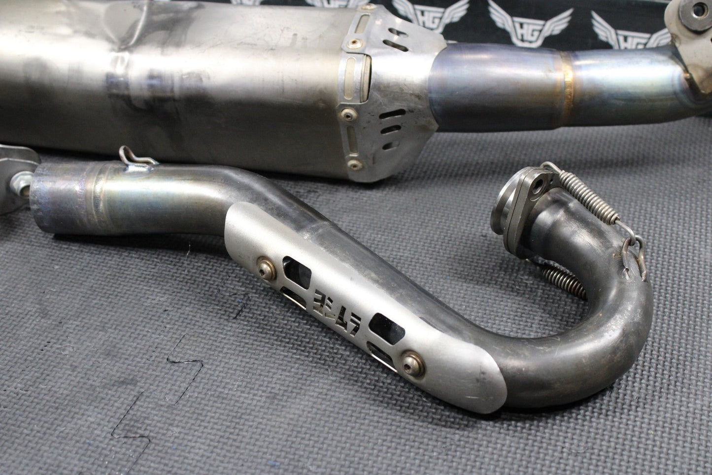 2005 Suzuki RMZ250 Full Yoshimura Pro - Series Exhaust Pipe Header Muffler Slip On - hggarage