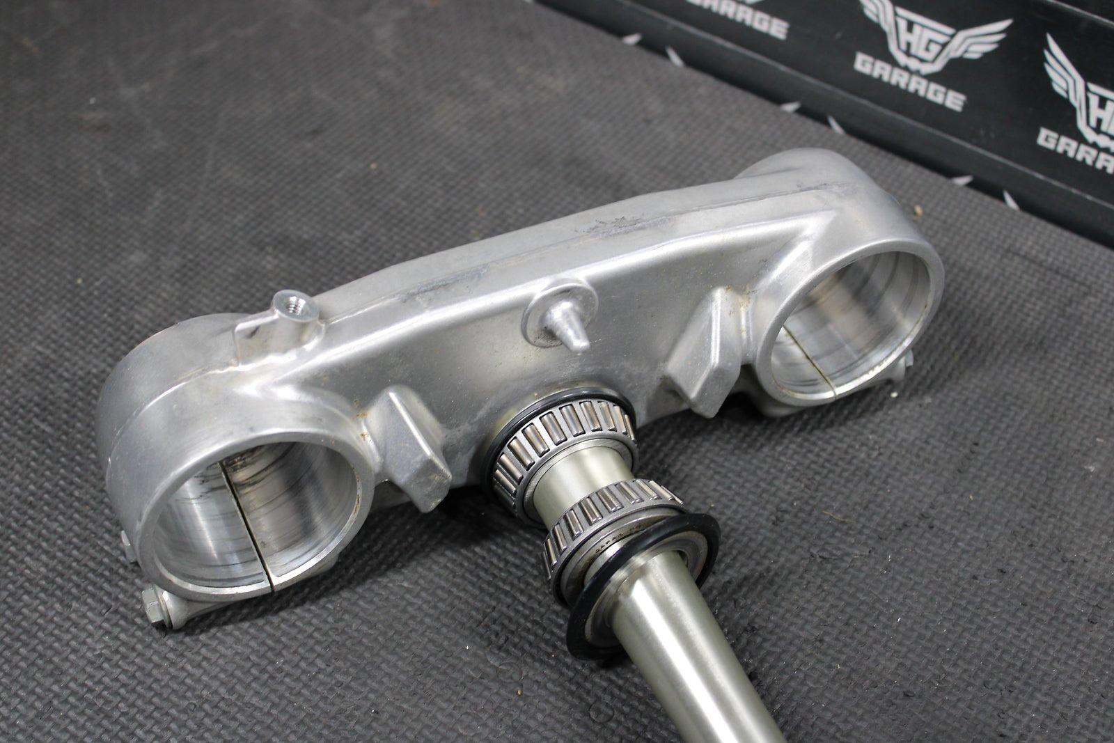 2006 HONDA CR125R 05 - 07 OEM FRONT FORKS LOWER UPPER TRIPLE TREE STEM CLAMP NICE! - hggarage