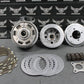 1989 HONDA 88 - 95 XR250R OEM CLUTCH BASKET HUB PRESSURE PLATE W PLATES SPRINGS - hggarage