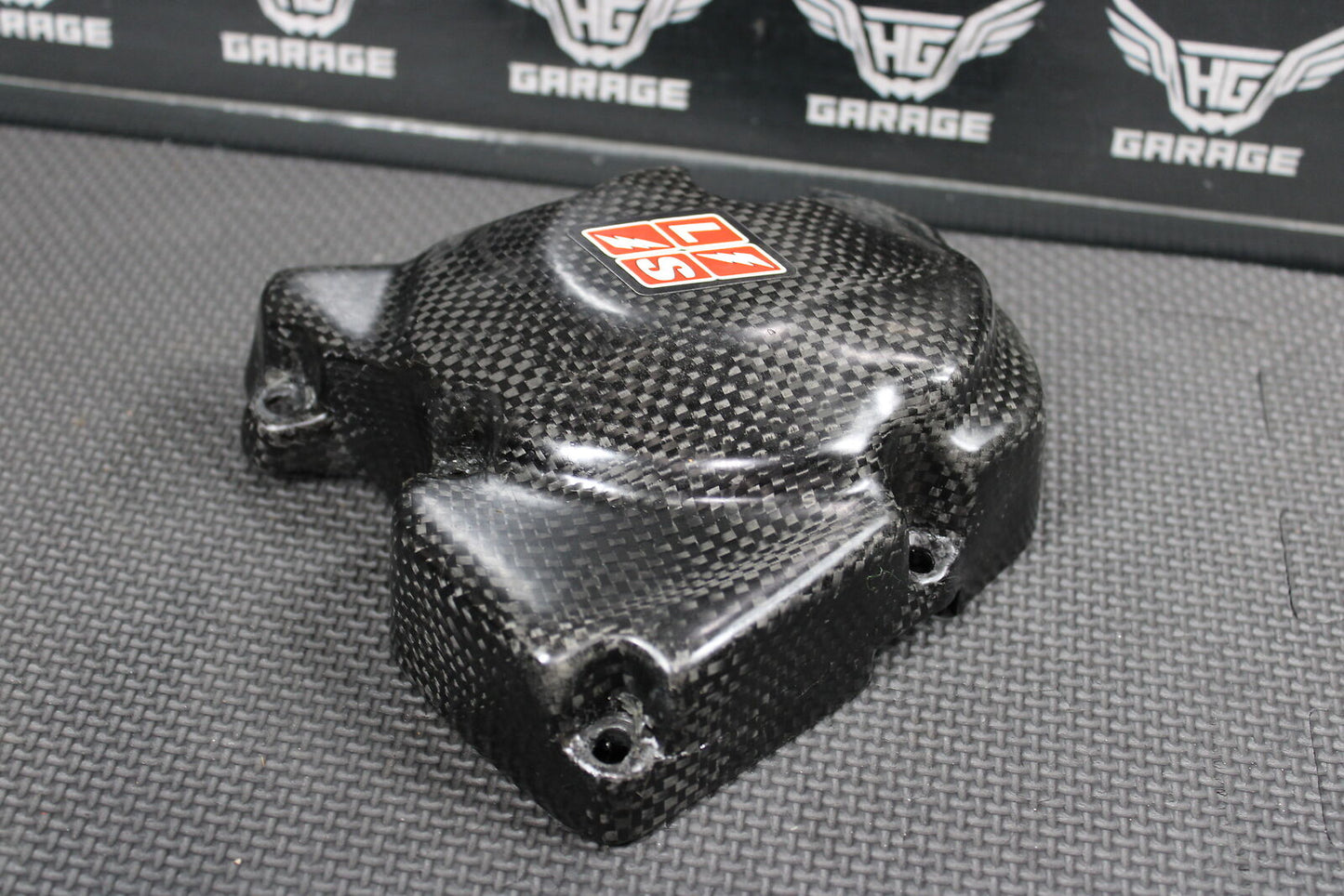 2005 HONDA CRF250R LIGHT SPEED CARBON FIBER STATOR COVER GUARD SHIELD