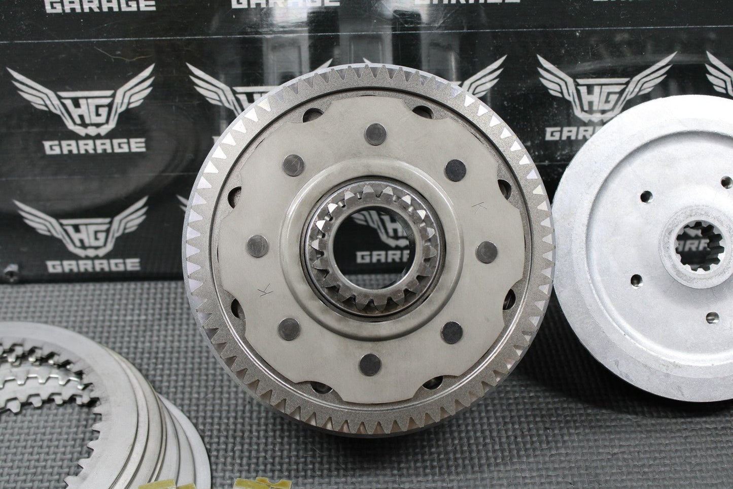 2014 KAWASAK 10 - 14 KX250F OEM COMPLETE CLUTCH W PLATES BASKET HUB SPRINGS GOOD! - hggarage