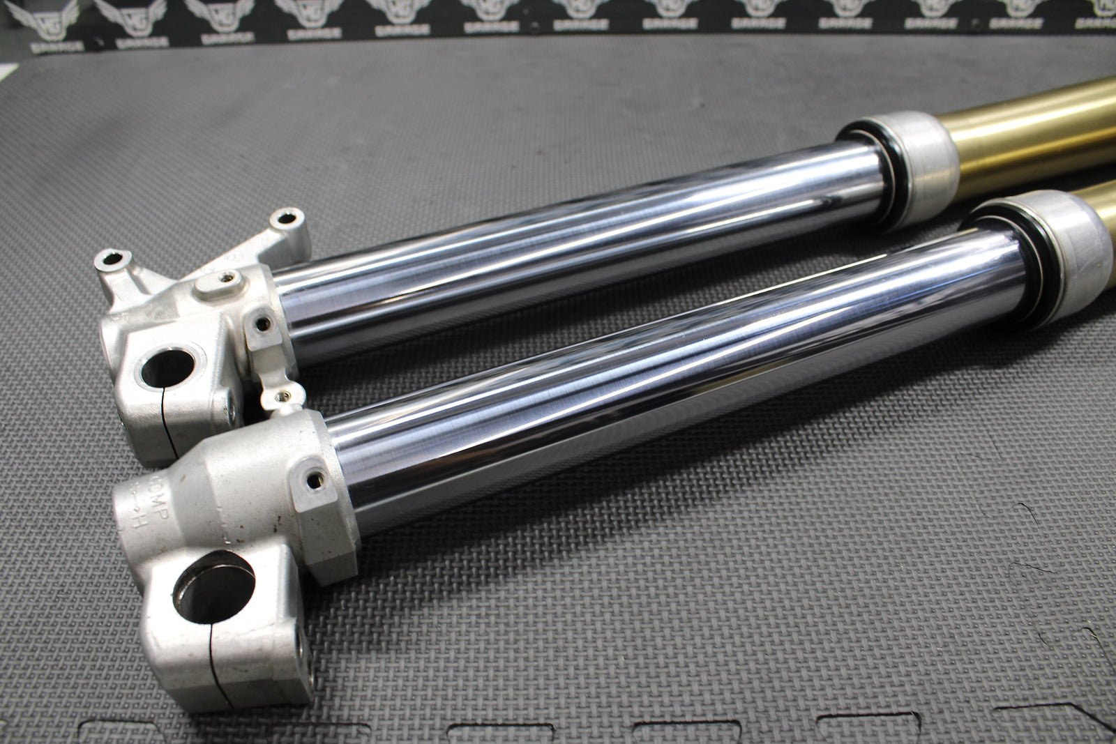 2004 04 - 07 HONDA CR125R OEM 46MM RIGHT LEFT FRONT SUSPENSION FORKS SHOCKS NICE! - hggarage