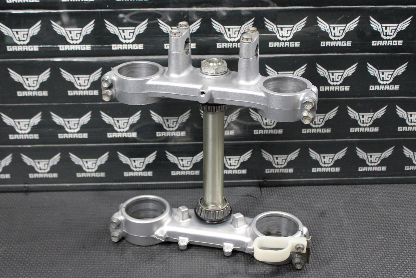 1996 KAWASAKI KX125 OEM FRONT FORKS LOWER UPPER TRIPLE TREE STEM CLAMP SET NICE! - hggarage