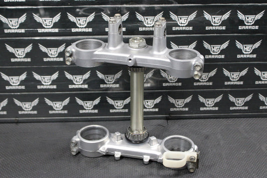 1996 KAWASAKI KX125 OEM FRONT FORKS LOWER UPPER TRIPLE TREE STEM CLAMP SET NICE! - hggarage