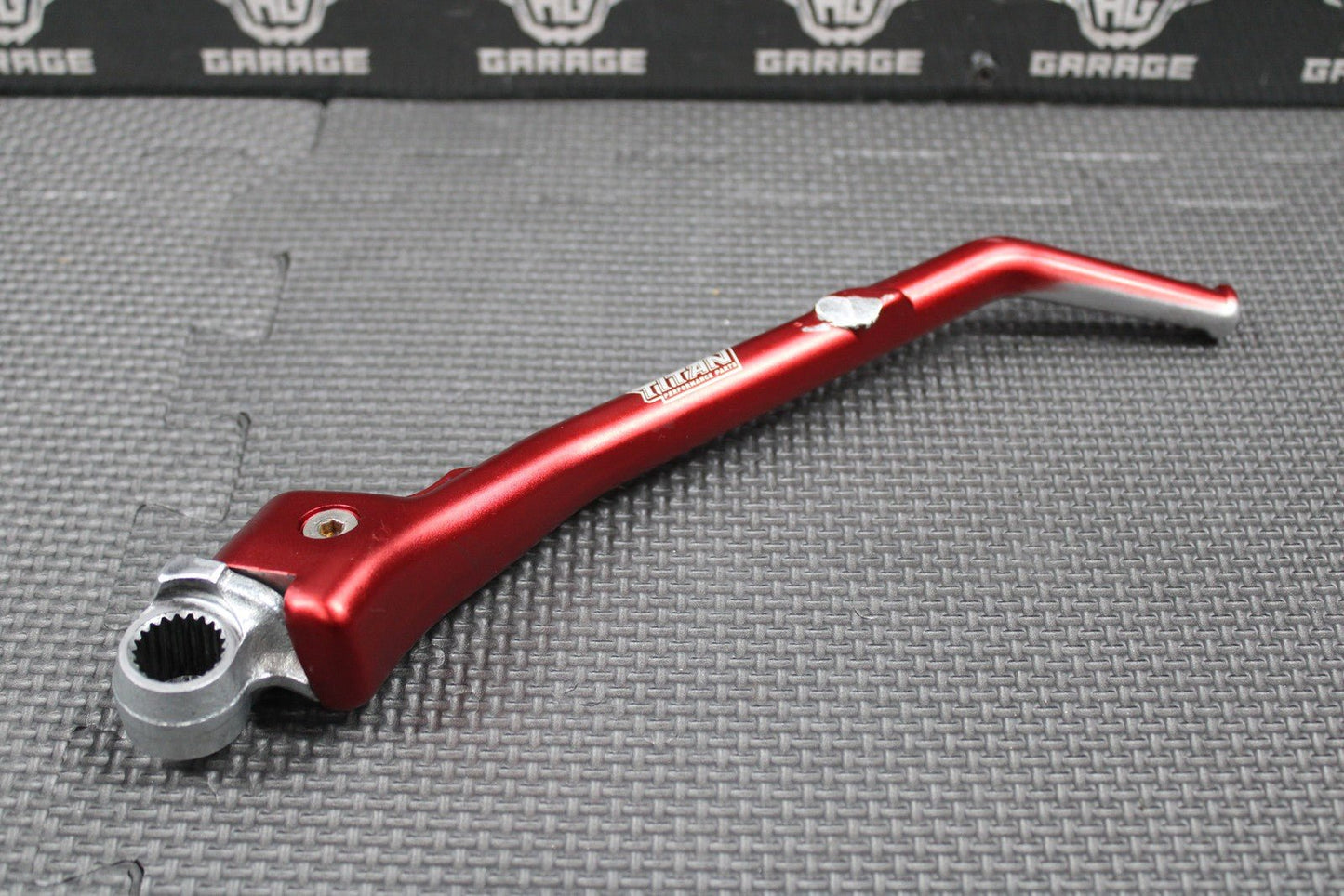 2005 00 - 07 HONDA CR125R TITAN RED FORGED KICKSTART KICK START PEDAL LEVER GOOD - hggarage