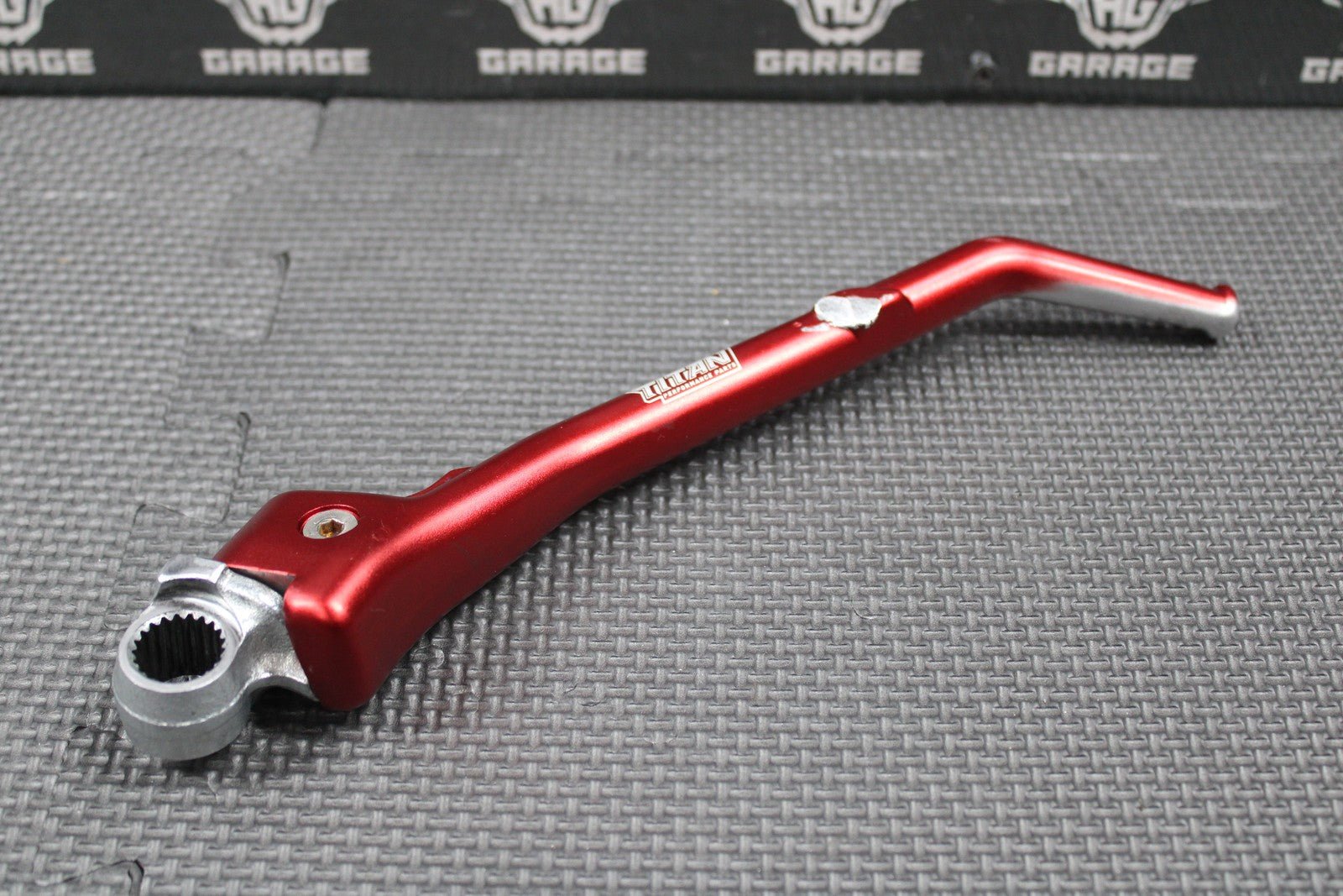 2005 00 - 07 HONDA CR125R TITAN RED FORGED KICKSTART KICK START PEDAL LEVER GOOD - hggarage