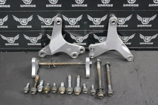 2009 YAMAHA 07-11 WR450F 06-09 YZ450F OEM ENGINE MOTOR MOUNT STAY BRACKETS