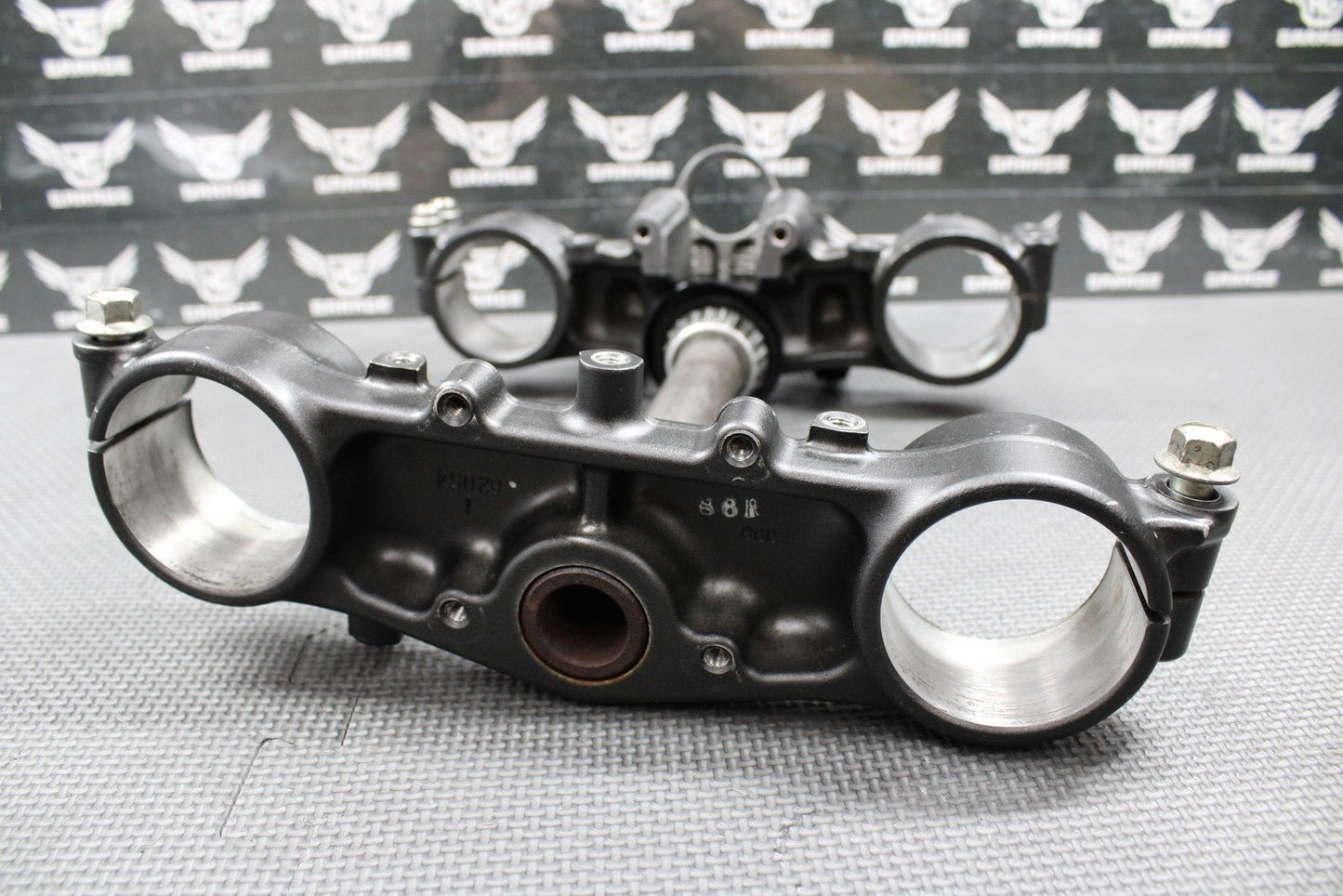2009 KAWASAKI 09 - 20 KLX250 KLX250SF OEM FRONT FORKS TRIPLE TREE BAR CLAMP STEM - hggarage