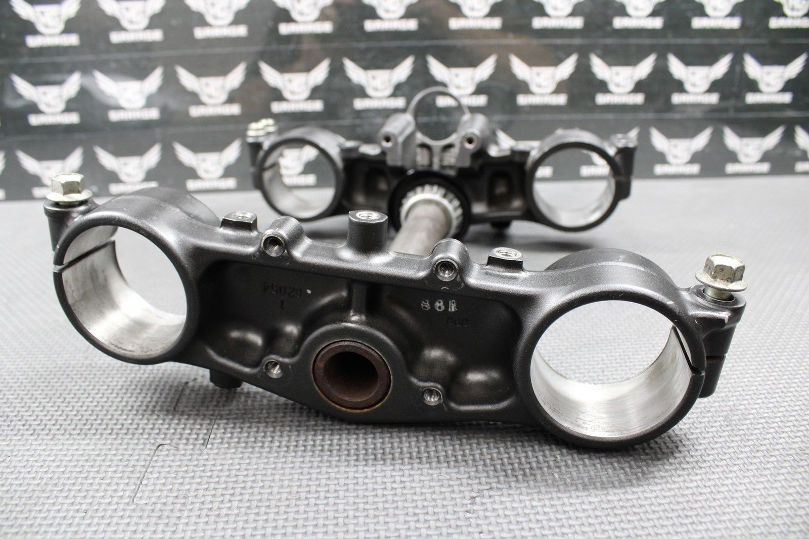 2009 KAWASAKI 09 - 20 KLX250 KLX250SF OEM FRONT FORKS TRIPLE TREE BAR CLAMP STEM - hggarage