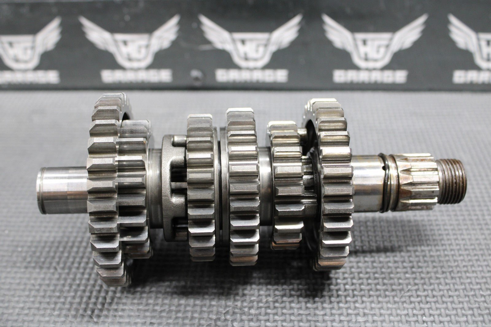 2009 KAWASAKI KLX250SF OEM TRANSMISSION TRANS GEARBOX GEARS SHIFT FORKS NICE! - hggarage