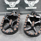 2007 HONDA CRF450R AIR TIME BILLET FOOT PEGS PEDALS FRAME STAND FOOTPEG BLACK - hggarage