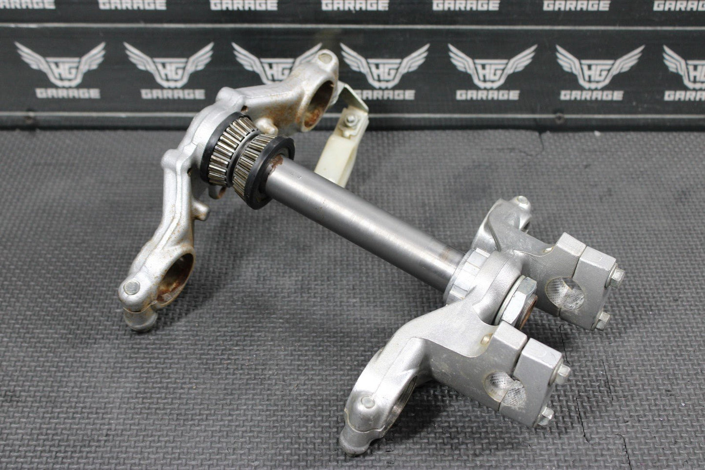 2004 00 - 04 KAWASAKI KX65 OEM FRONT FORKS LOWER UPPER TRIPLE TREE STEM CLAMP - hggarage