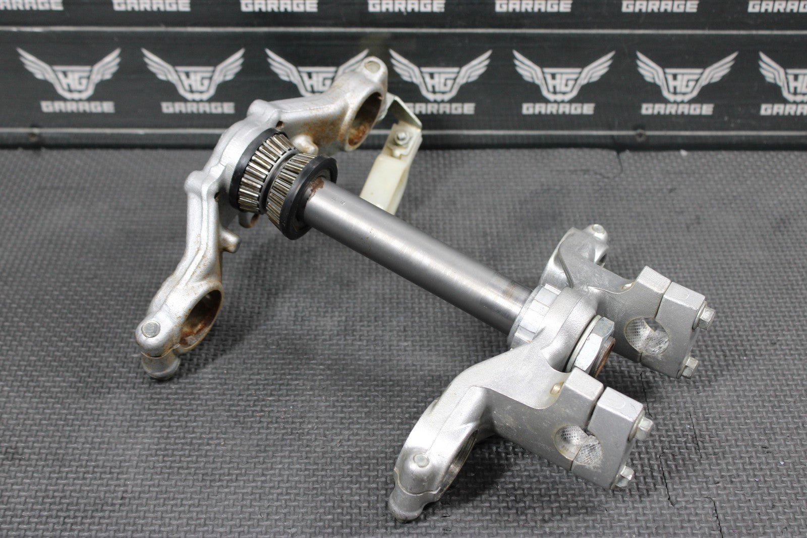 2004 00 - 04 KAWASAKI KX65 OEM FRONT FORKS LOWER UPPER TRIPLE TREE STEM CLAMP - hggarage