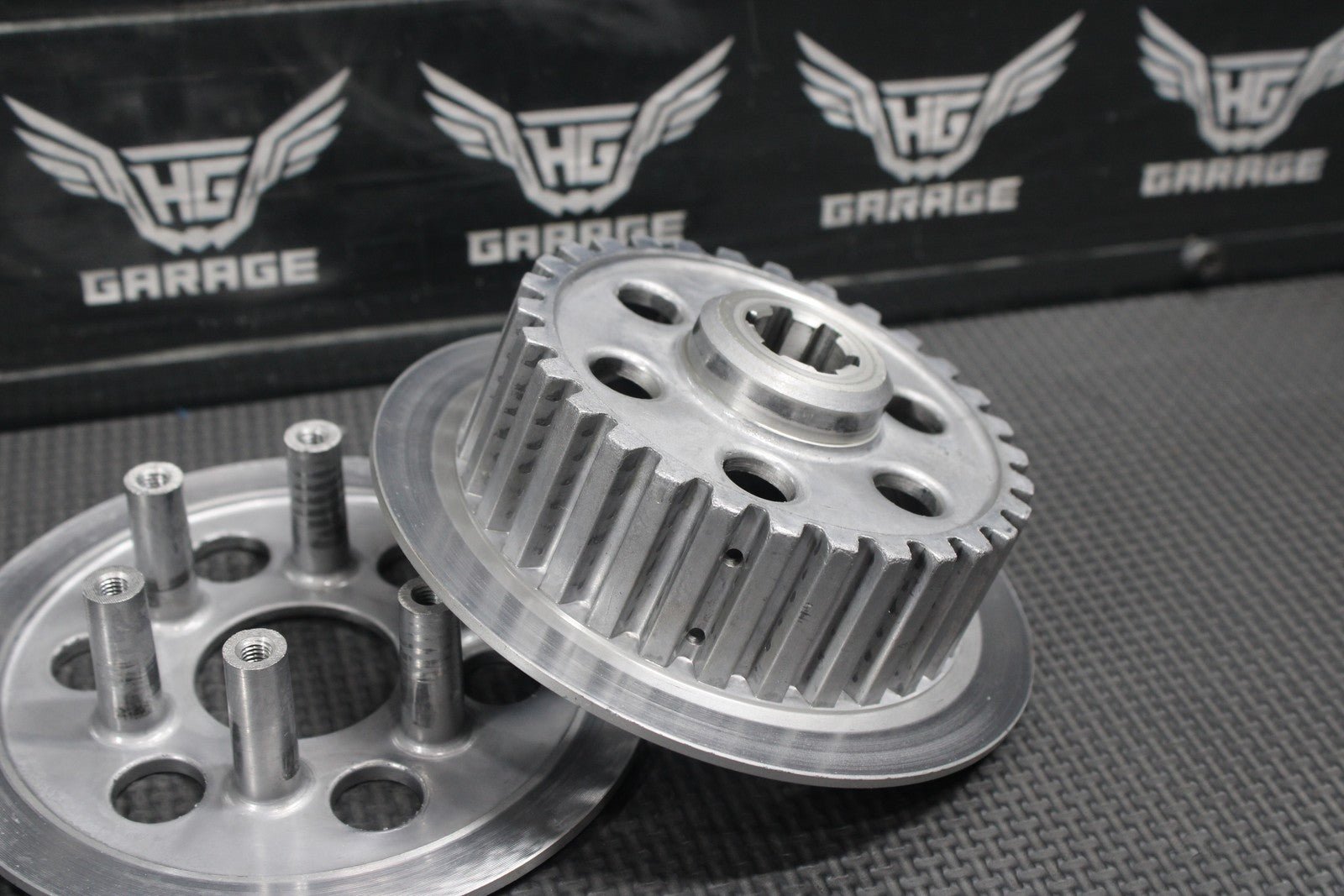 1986 Kawasaki KDX200 OEM Complete Clutch W Plates Basket Hub - hggarage