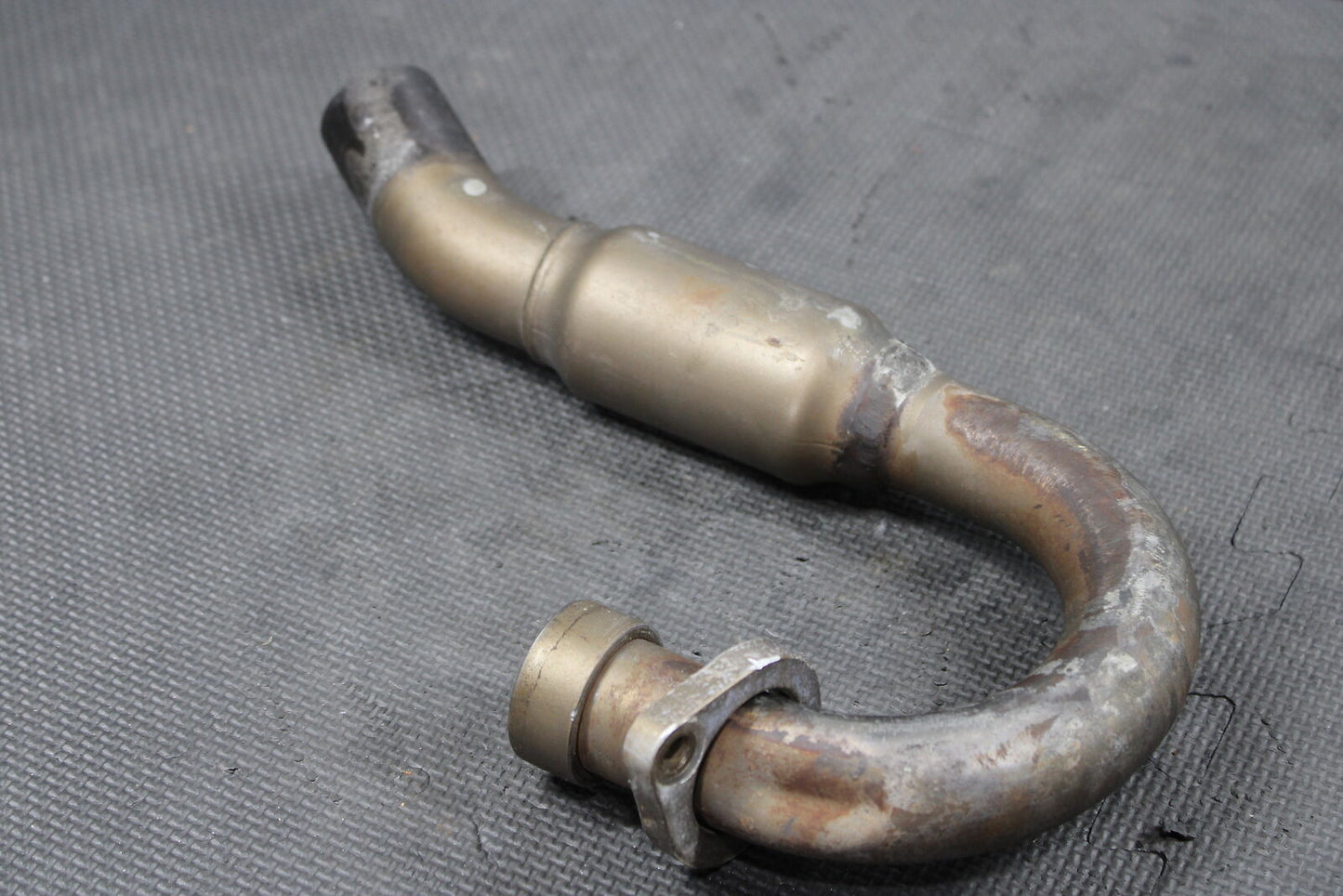 2009 YAMAHA YZ250F FMF POWERBOMB EXHAUST PIPE CHAMBER HEADER CRACKED!