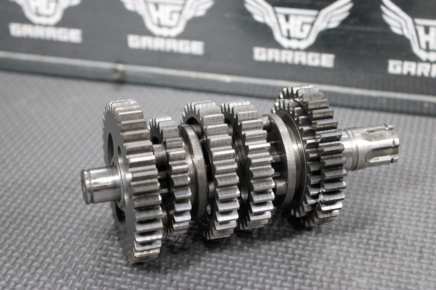 2004 00 - 04 KAWASAKI KX65 OEM ENGINE TRANSMISSION GEARS GEARBOX SHIFT SHAFT DRUM - hggarage