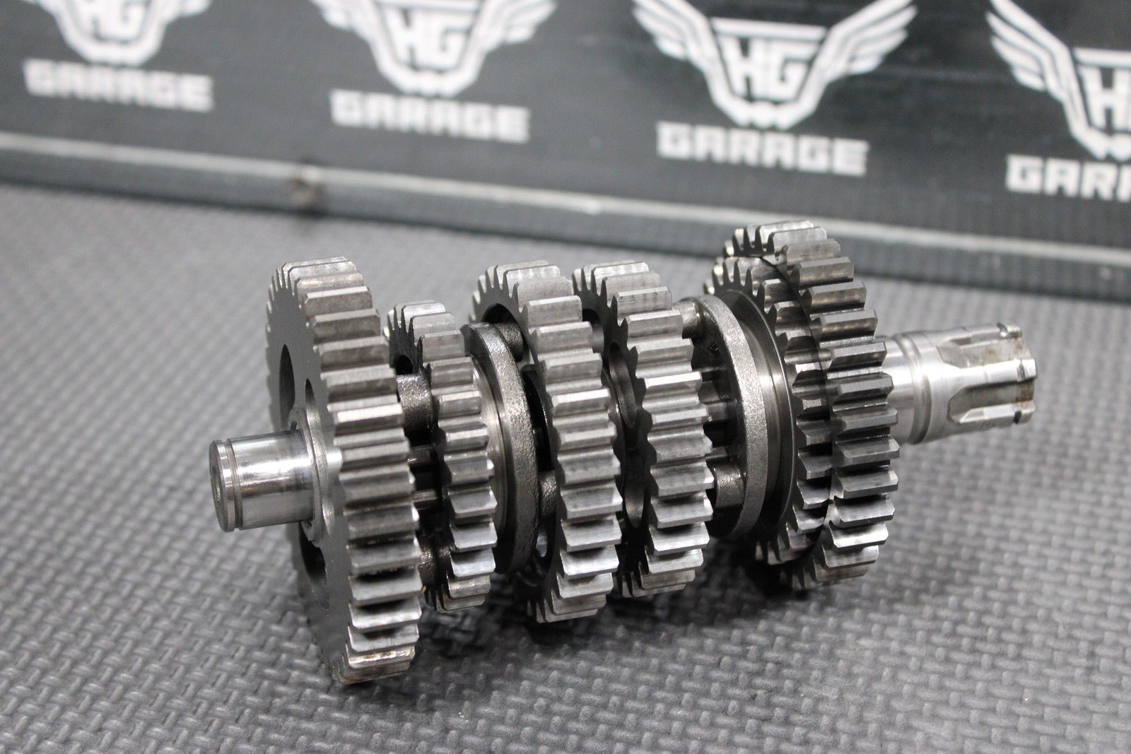 2004 00 - 04 KAWASAKI KX65 OEM ENGINE TRANSMISSION GEARS GEARBOX SHIFT SHAFT DRUM - hggarage