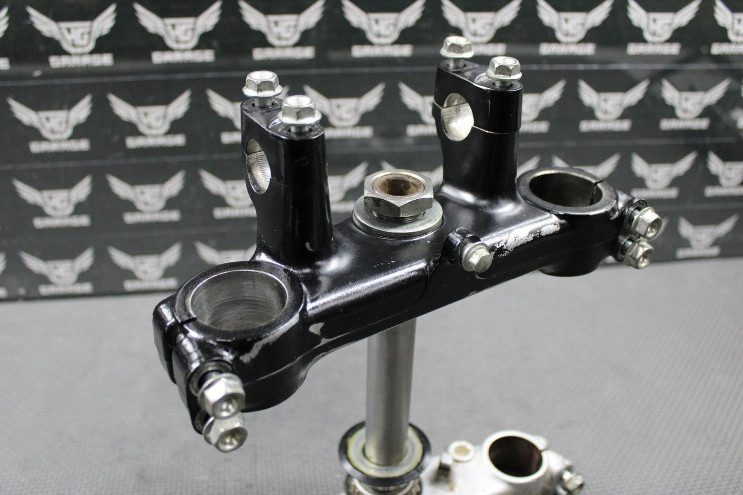 1999 HONDA XR200R 90 - 02 OEM FRONT FORKS LOWER UPPER TRIPLE TREE STEM BAR CLAMP - hggarage