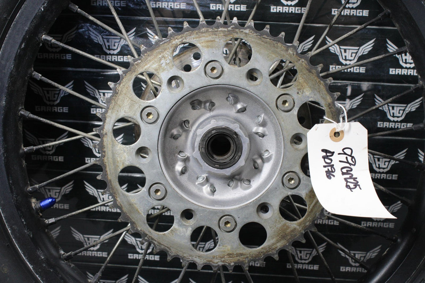 1997 HONDA CR125R OEM 19" x 1.85" REAR BACK WHEEL RIM HUB 42635 - MAC - 680 - hggarage