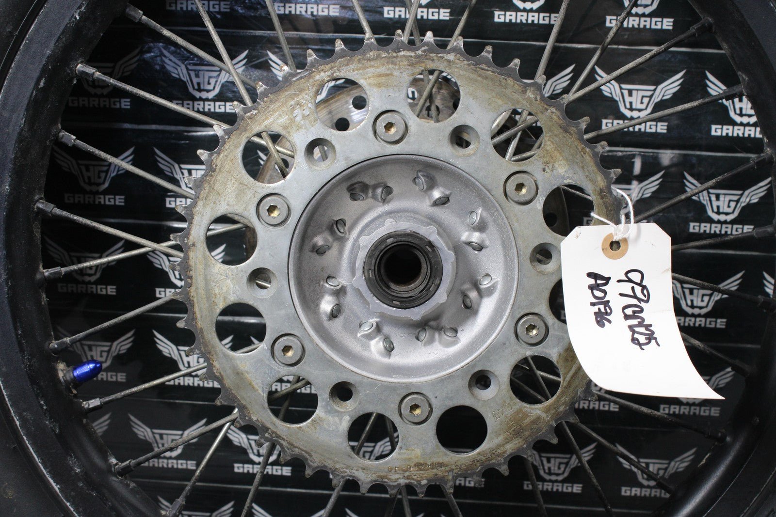 1997 HONDA CR125R OEM 19" x 1.85" REAR BACK WHEEL RIM HUB 42635 - MAC - 680 - hggarage