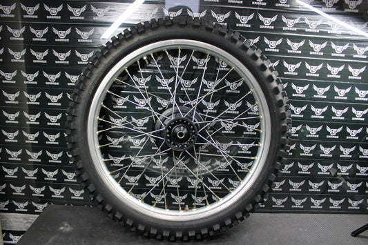 1997 Honda XR200R OEM Front Wheel Rim Assembly Mint 44635 - KT0 - A00 44701 - KA3 - 711 - hggarage