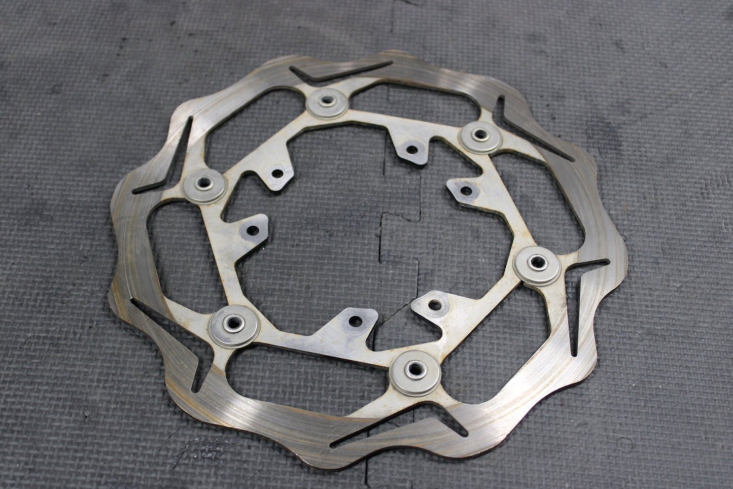2013 HONDA CRF450R BRAKING OVERSIZED FRONT BRAKE DISC ROTOR BRACKET ASSEMBLY - hggarage