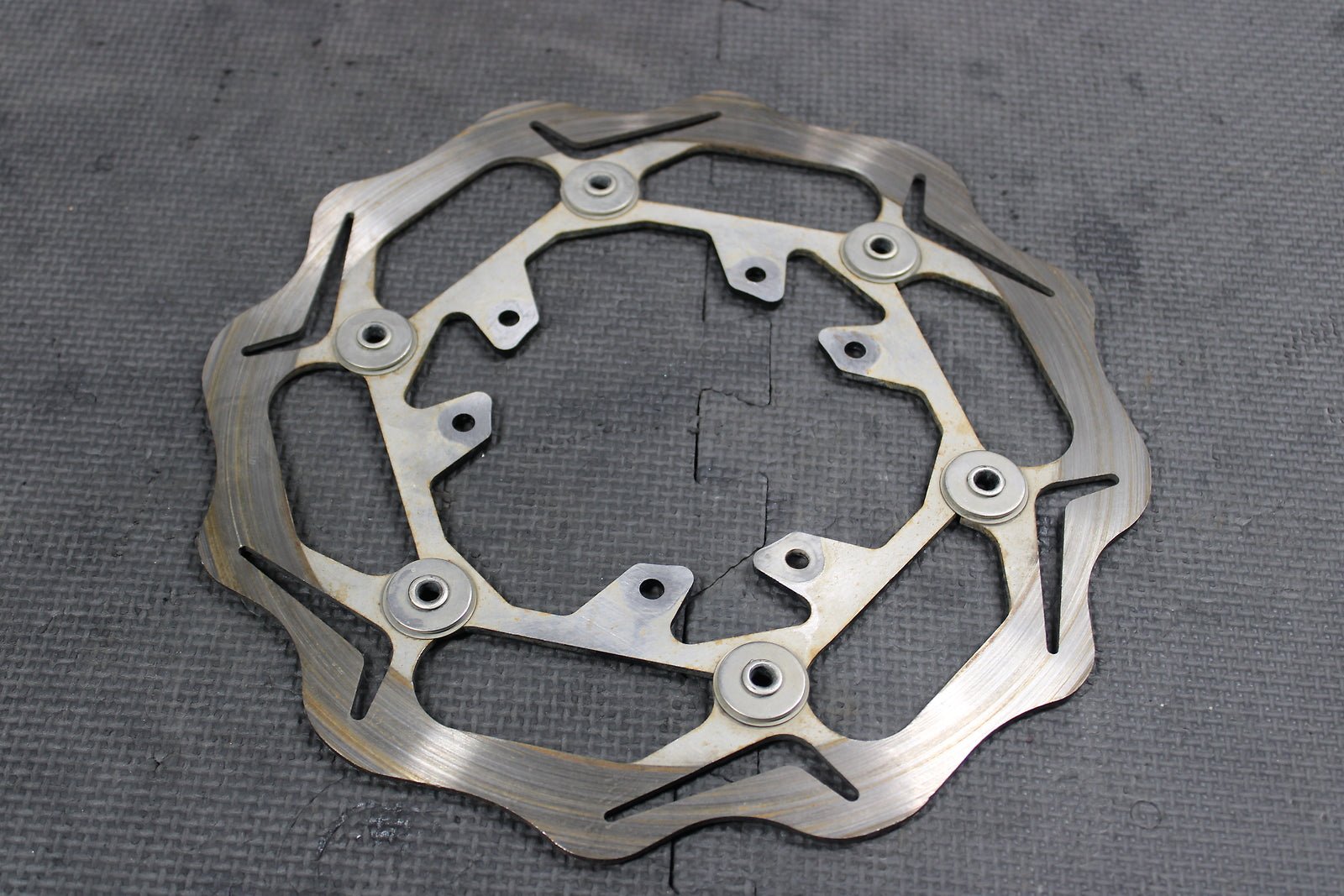 2013 HONDA CRF450R BRAKING OVERSIZED FRONT BRAKE DISC ROTOR BRACKET ASSEMBLY - hggarage