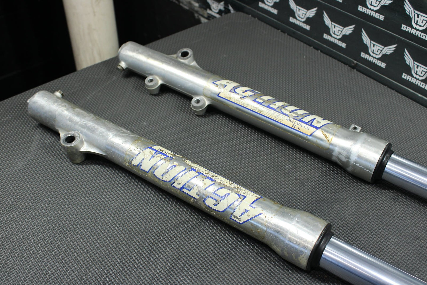1993 HONDA CR80R OEM SHOWA RIGHT LEFT FRONT SUSPENSION FORKS SHOCKS 51400 - GS2 - 62 - hggarage