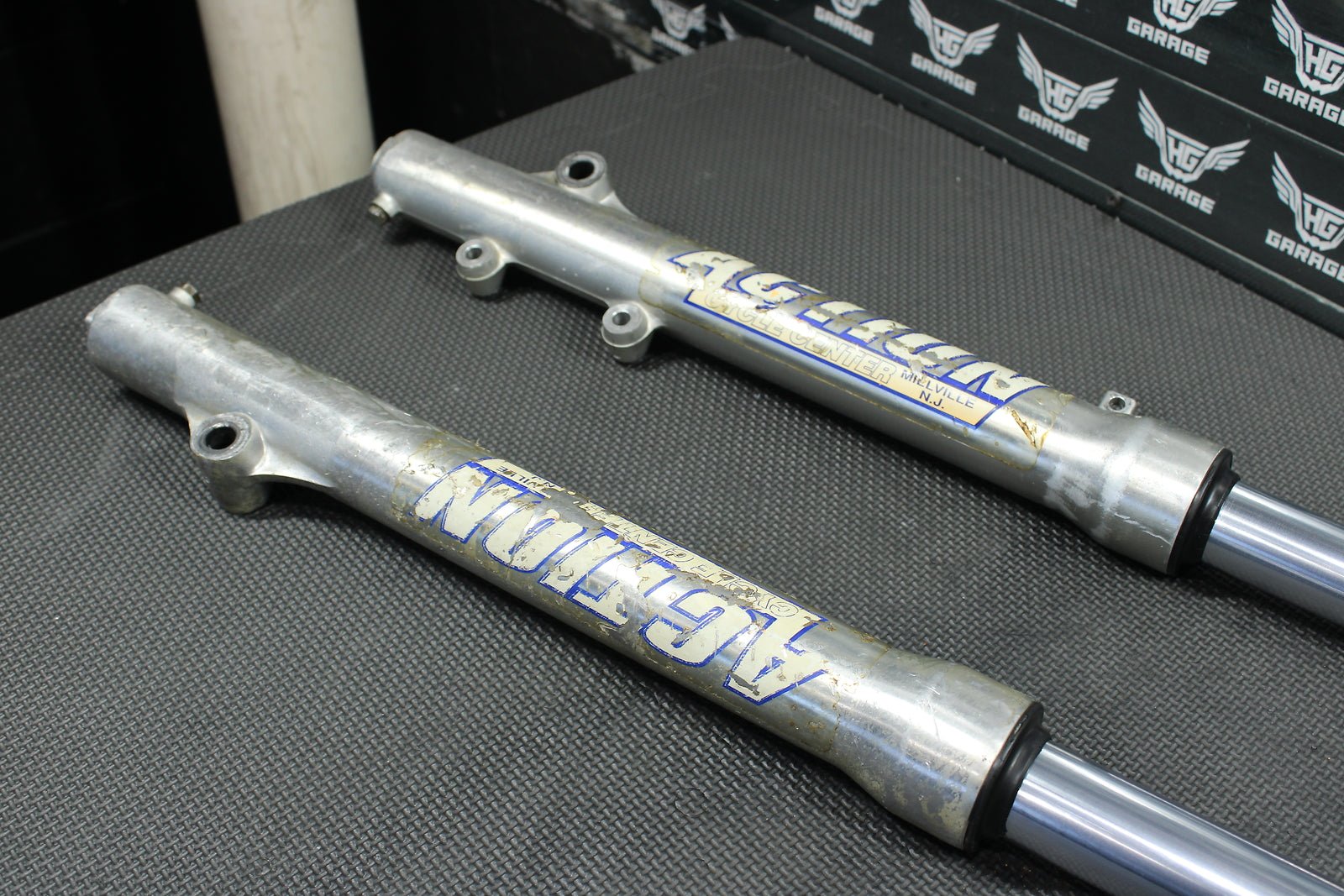 1993 HONDA CR80R OEM SHOWA RIGHT LEFT FRONT SUSPENSION FORKS SHOCKS 51400 - GS2 - 62 - hggarage