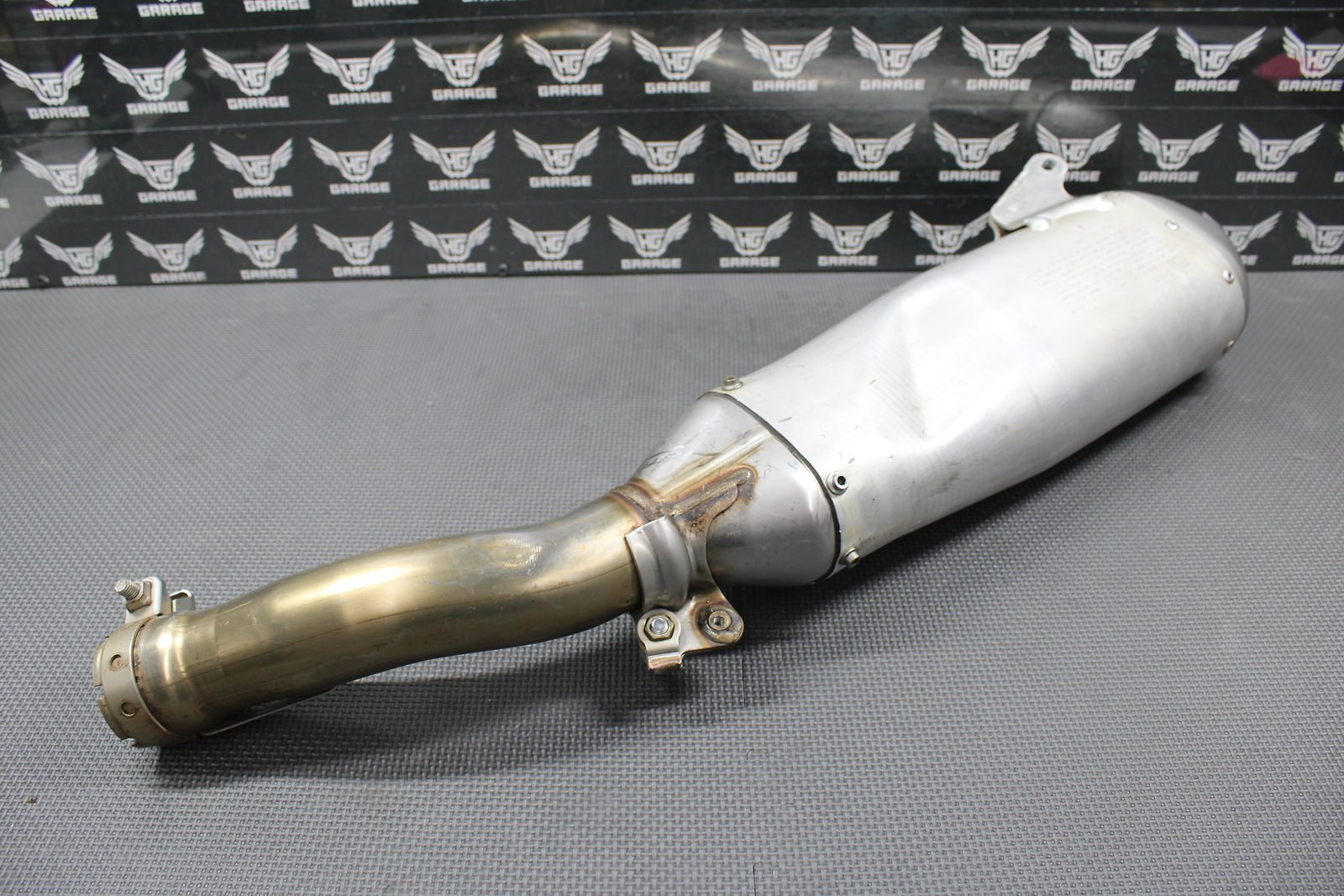 2019 17 - 19 YAMAHA YZ250FX OEM MUFFLER EXHAUST SILENCER SLIP ON PIPE 1SM - 14750 - A0 - hggarage