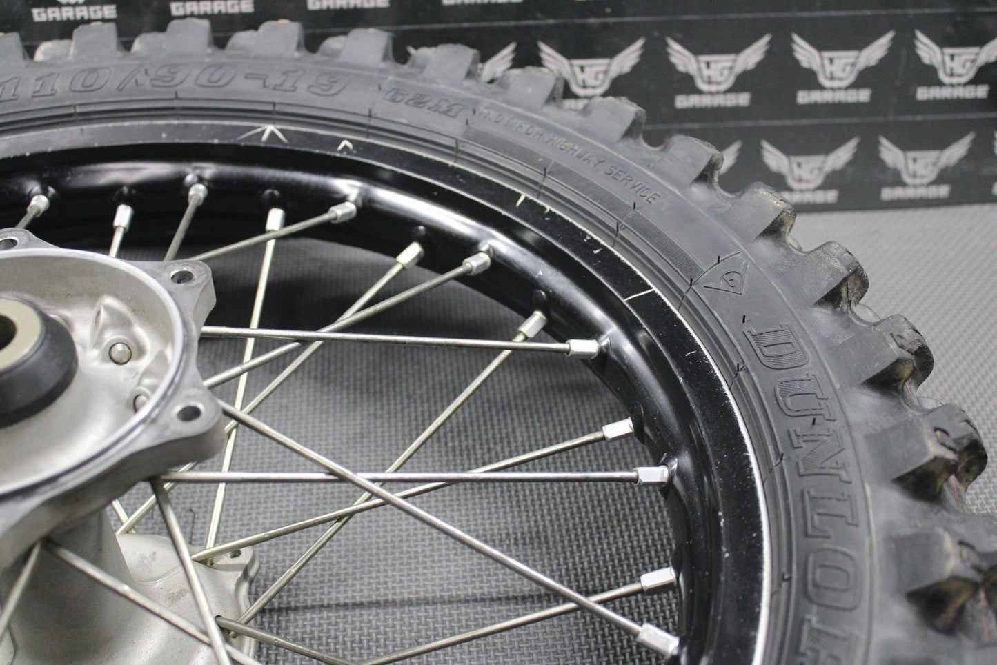 2020 SUZUKI RMZ250 OEM BLACK REAR BACK WHEEL RIM HUB TIRE 64100 - 46K00 19 x 1.85" - hggarage