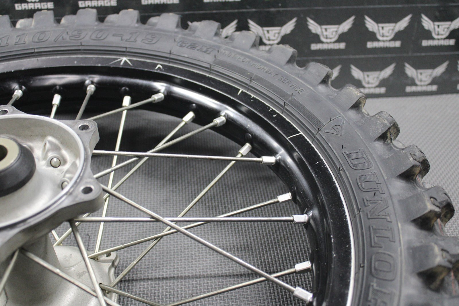 2020 SUZUKI RMZ250 OEM BLACK REAR BACK WHEEL RIM HUB TIRE 64100 - 46K00 19 x 1.85" - hggarage
