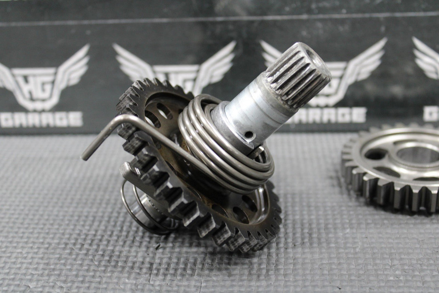 2012 09 - 12 HONDA CRF450R OEM KICKSTART KICK START SPINDLE SHAFT W IDLER GEAR - hggarage