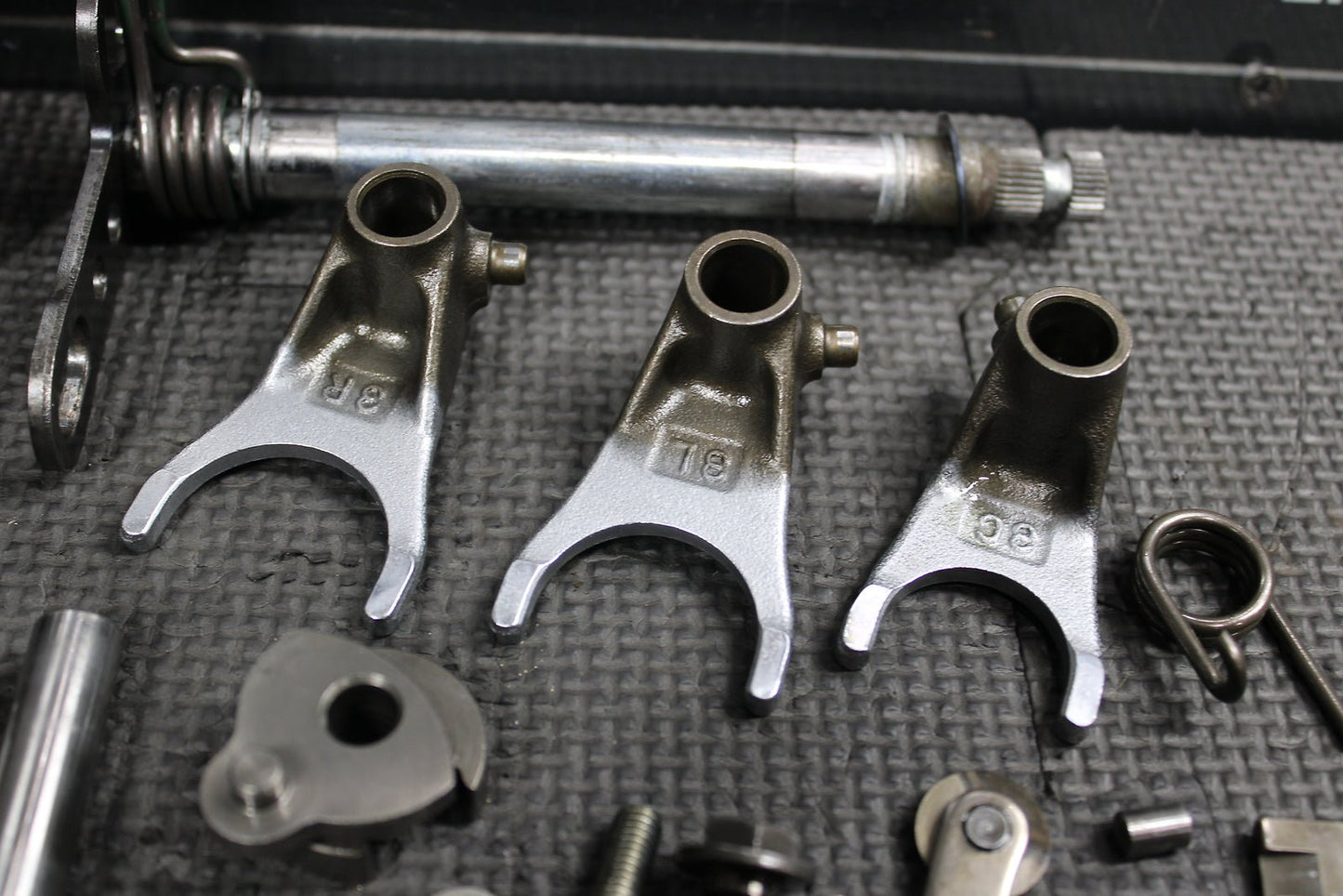 2009 Honda CRF150RB Expert OEM Engine Transmission Gears Shift Dog Forks Assembl - hggarage