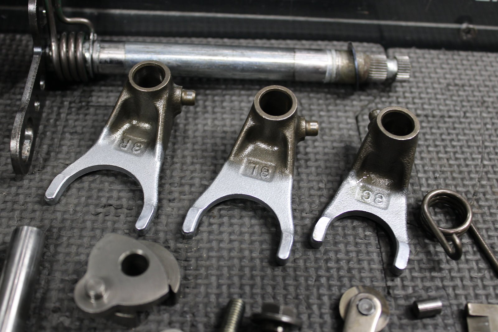 2009 Honda CRF150RB Expert OEM Engine Transmission Gears Shift Dog Forks Assembl - hggarage