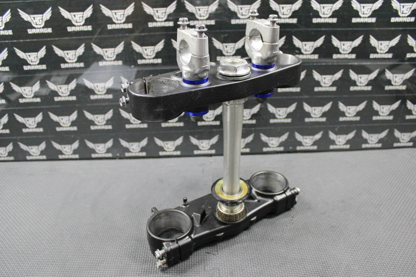 2020 YAMAHA 18 - 21 YZ250FX OEM FRONT FORKS LOWER UPPER TRIPLE TREE STEM BAR CLAMP - hggarage