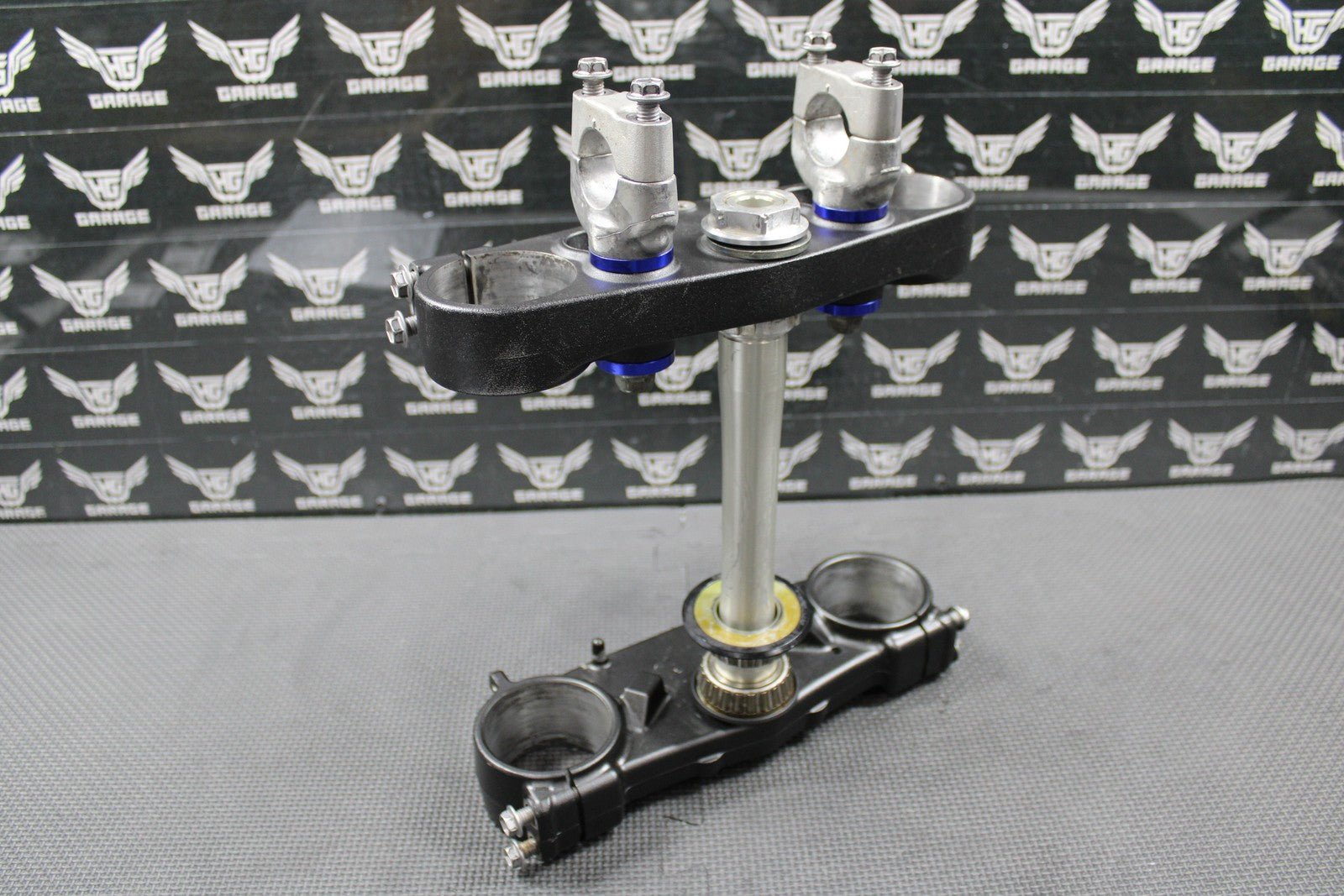 2020 YAMAHA 18 - 21 YZ250FX OEM FRONT FORKS LOWER UPPER TRIPLE TREE STEM BAR CLAMP - hggarage