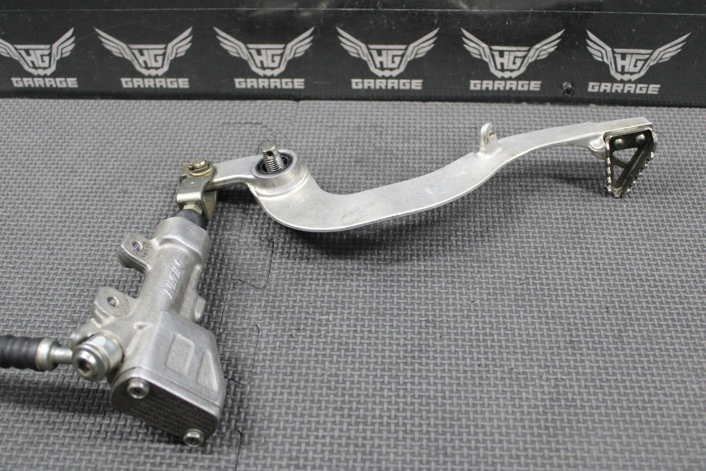 2020 SUZUKI RMZ250 OEM NISSIN REAR BACK BRAKE CALIPER MASTER CYLINDER LEVER GOOD - hggarage