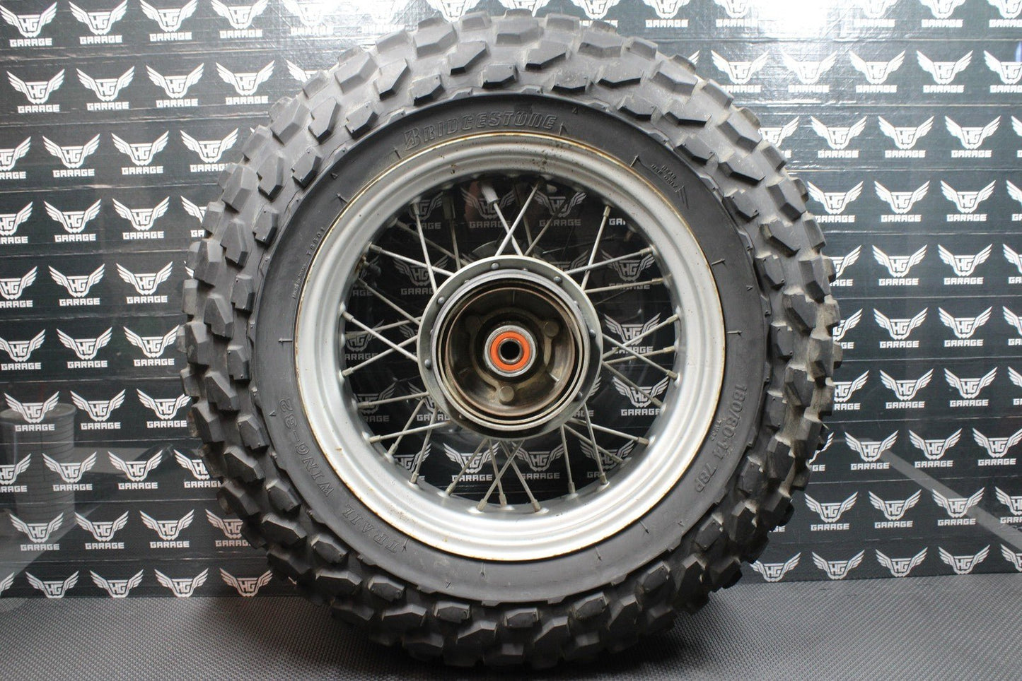 1987 YAMAHA TW200 OEM 14" X 4.50" REAR BACK WHEEL RIM 2JX - 25311 - 00 - 00 - hggarage