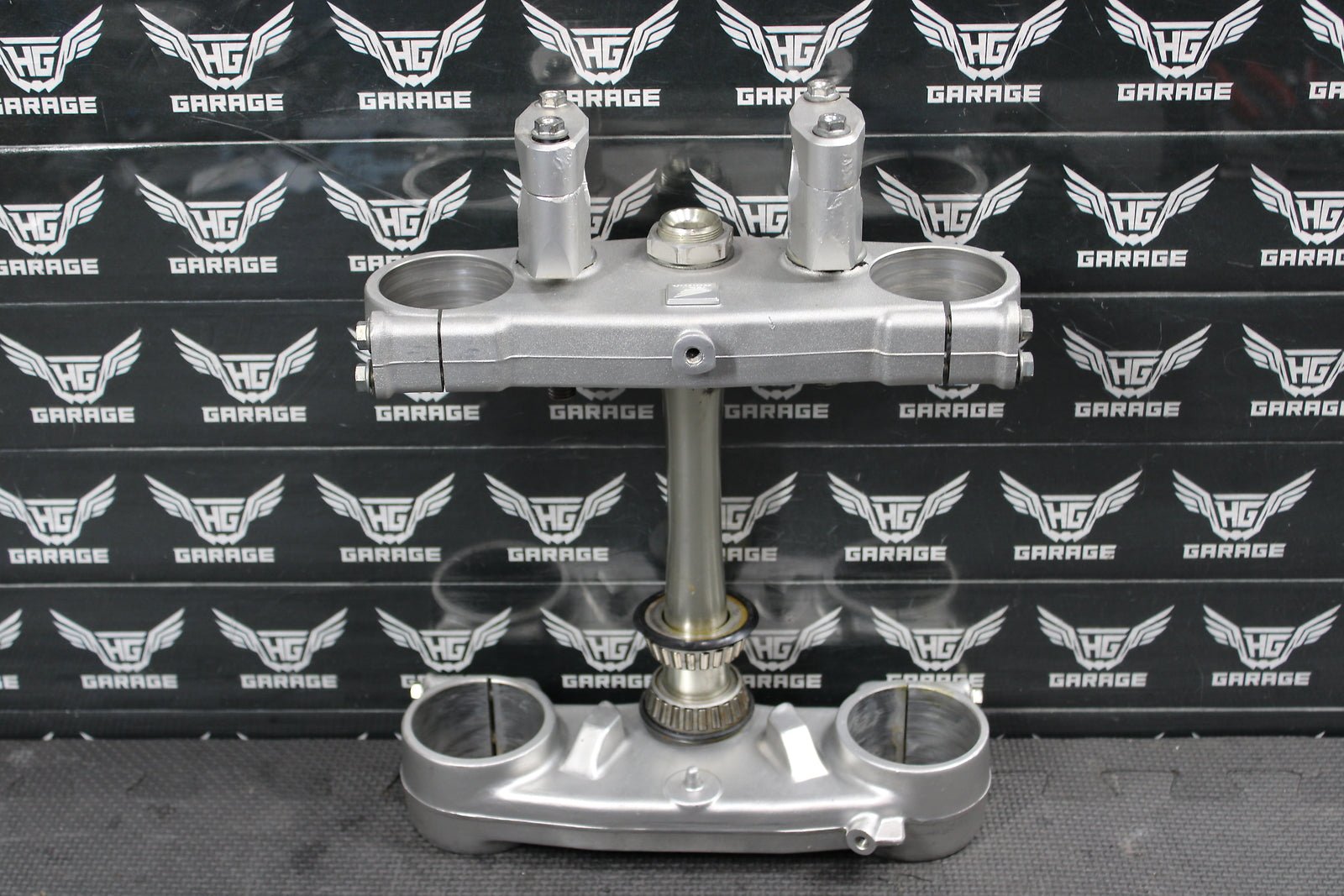 2002 HONDA CRF450R OEM FRONT FORKS LOWER UPPER TRIPLE TREE STEM - hggarage