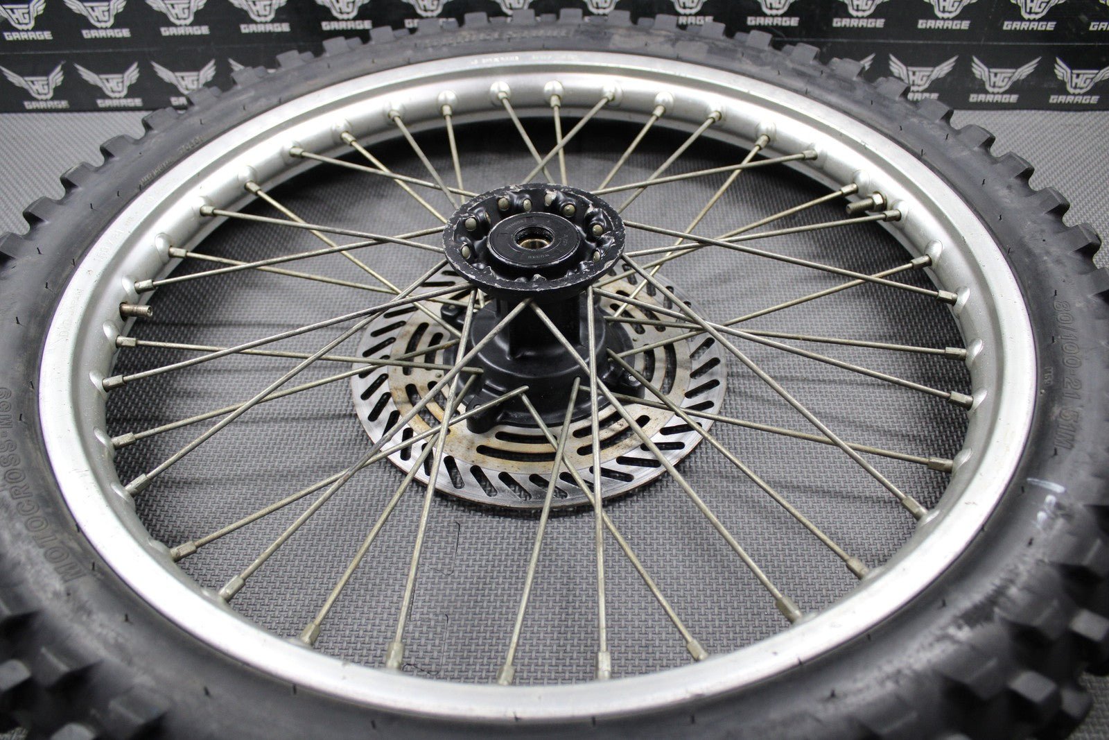1988 HONDA CR125R CR250R CR500R OEM 21" FRONT WHEEL RIM HUB TIRE 446A5 - KS6 - 830 - hggarage