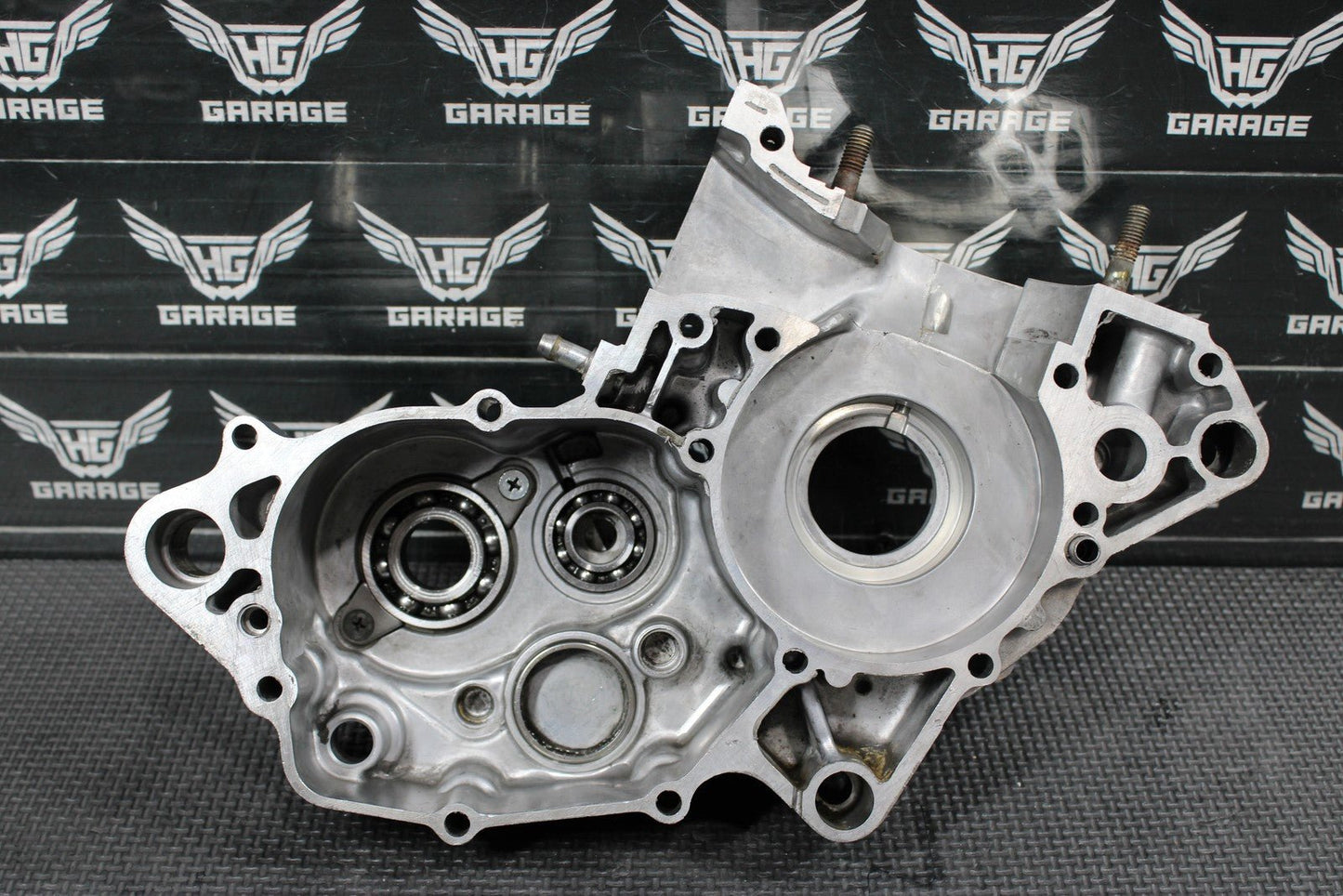1996 KAWASAKI KX125 OEM LEFT RIGHT ENGINE MOTOR CRANKCASE CRANK CASES BLOCK - hggarage